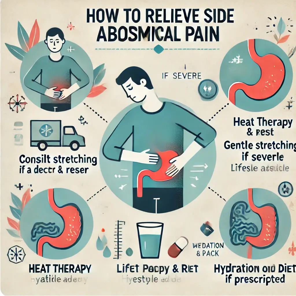 왼쪽 옆구리 통증을 완화하는 방법