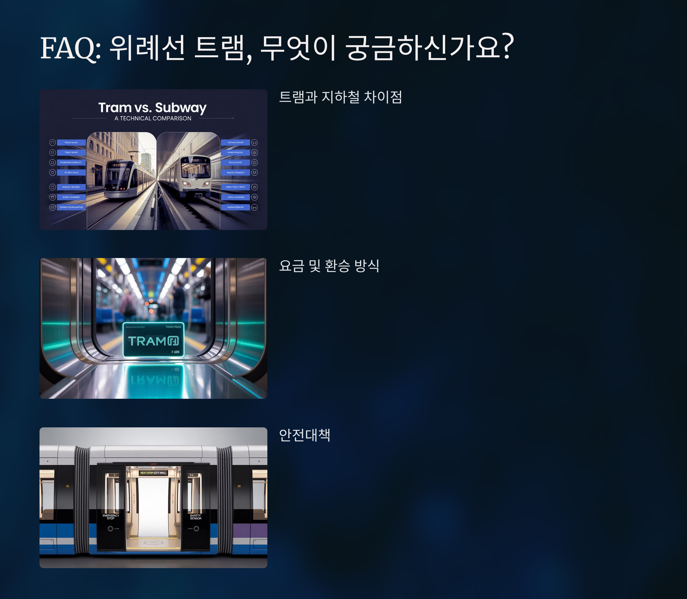 트램 요금은 얼마인가요?