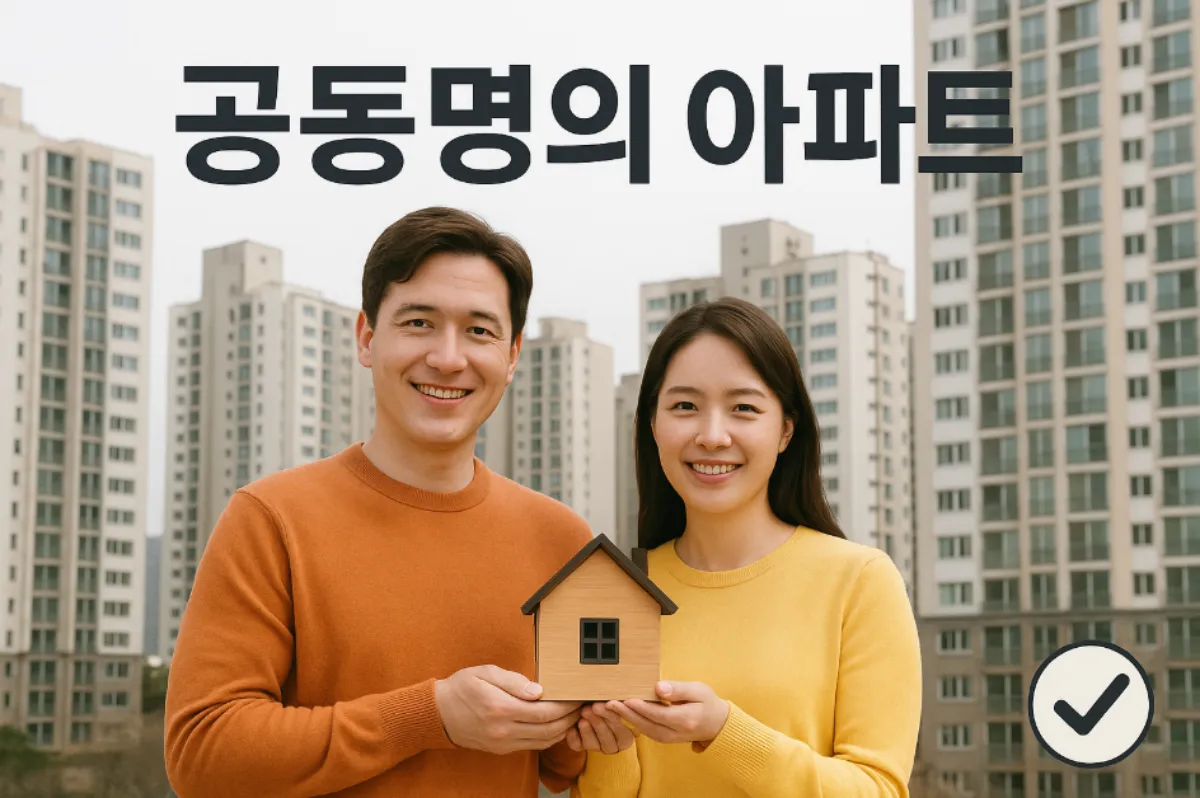 공동명의 아파트 세금절세, 재산 분할, 대출시 주의사항