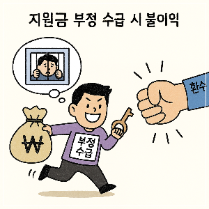지원금 부정 수급 시 불이익