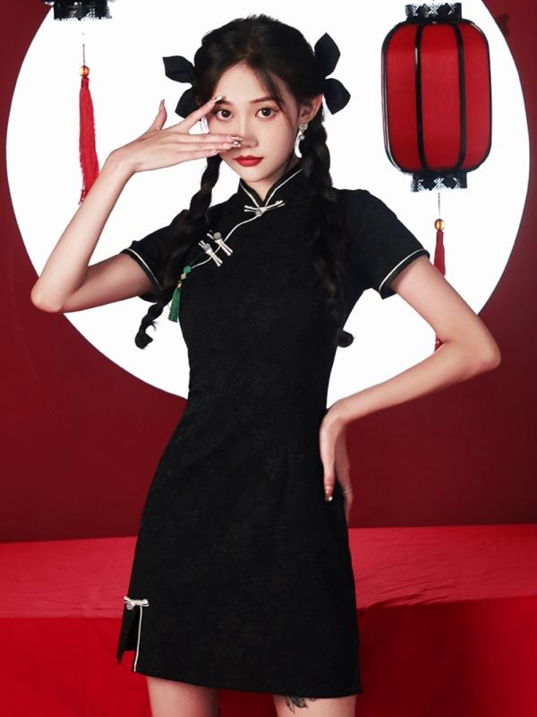 여성 중국전통의상 치파오 드레스 코스프레 코스튬