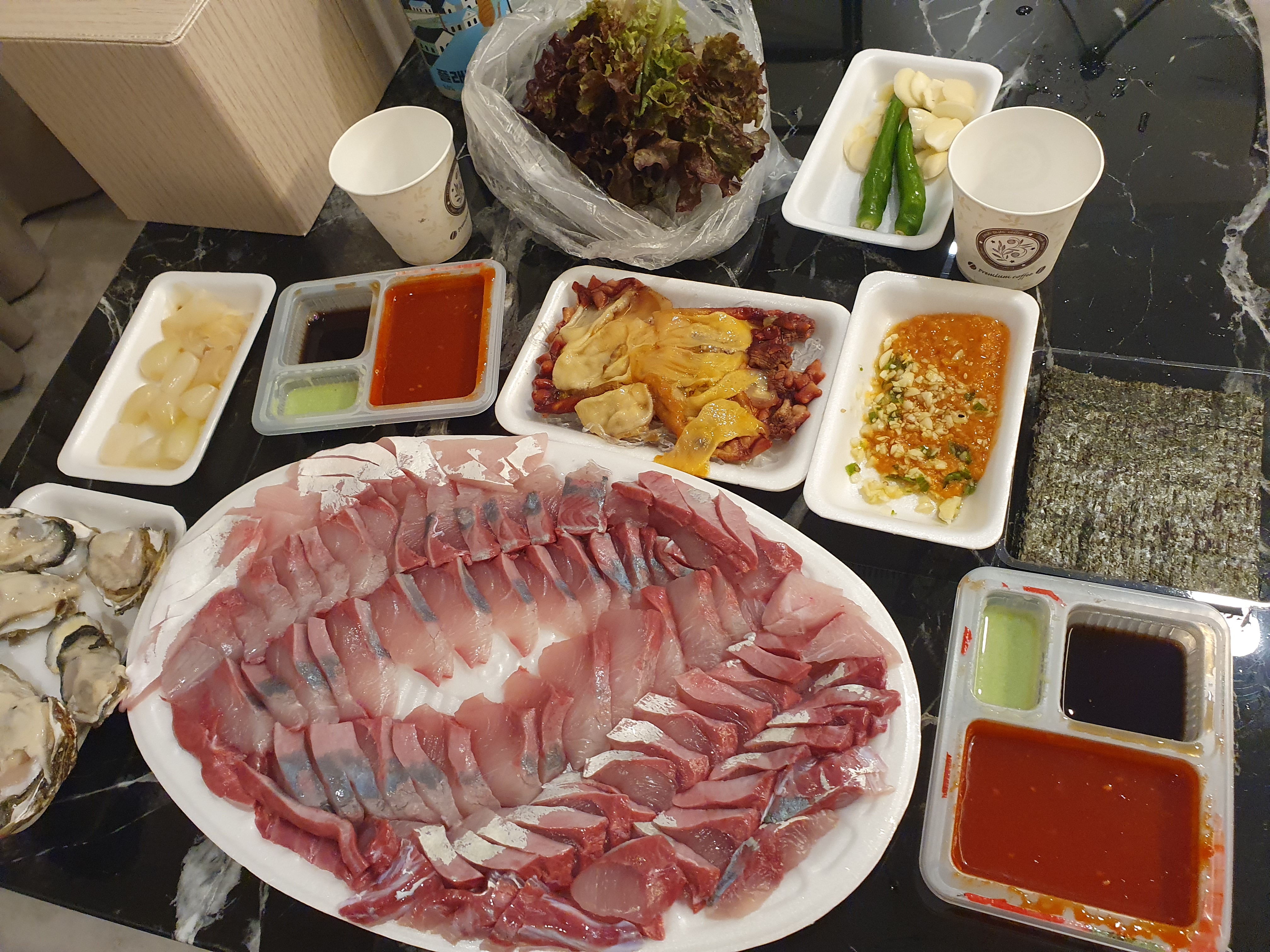 궁평항 방어회포장 궁평항수산물직판장