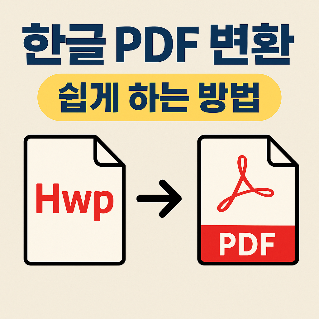 한글 PDF 변환 쉽게 하는 방법 총정리 [최신 가이드]
