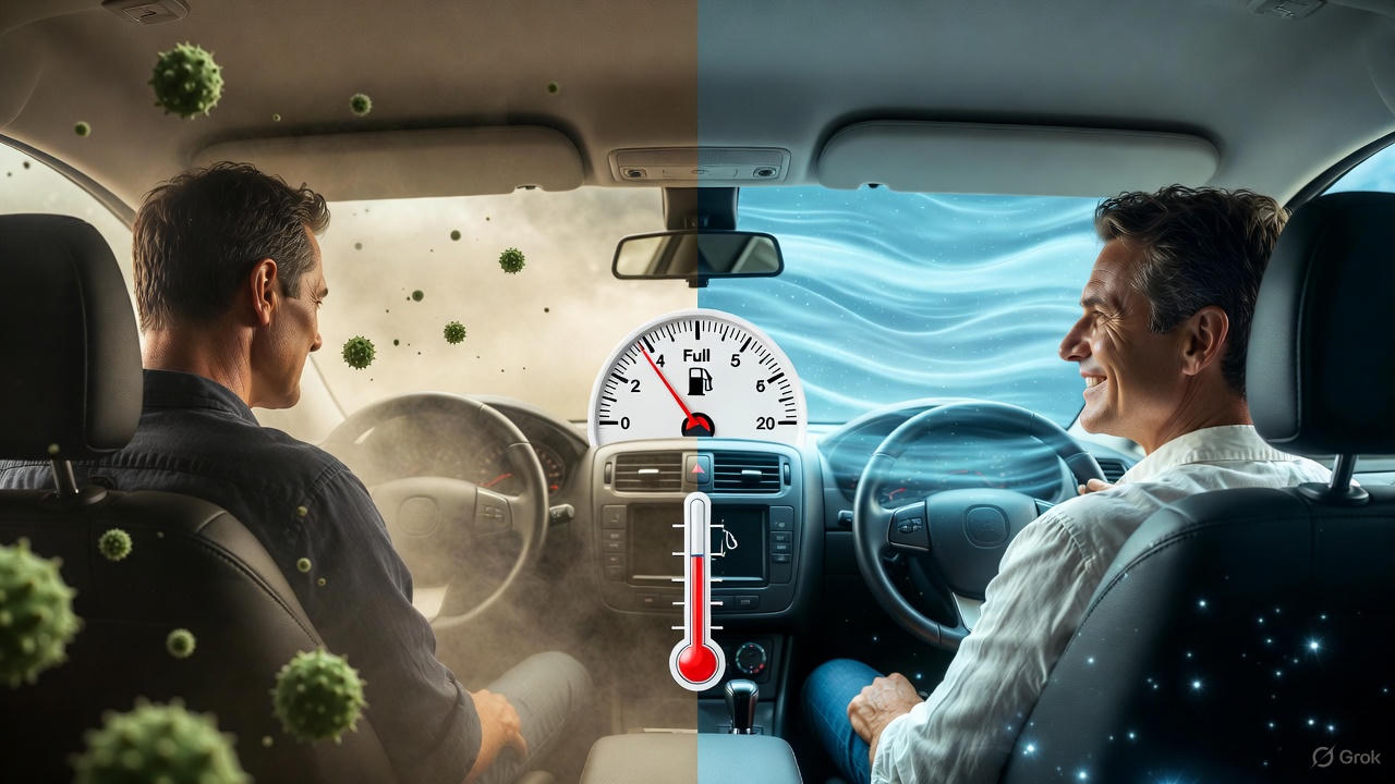 여름철 자동차 에어컨 관리 관련 사진