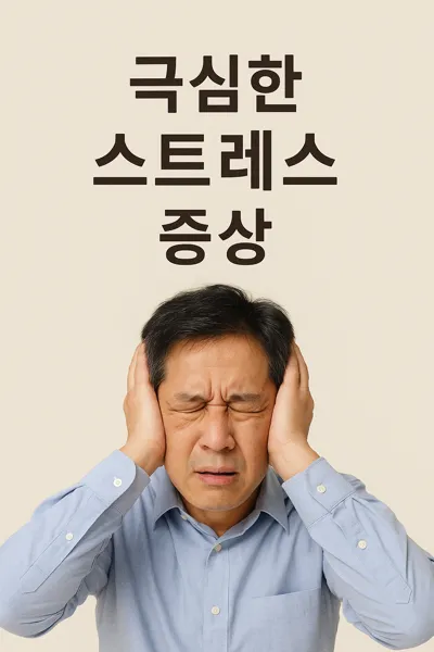 극심한 스트레스 증상 표현 이미지