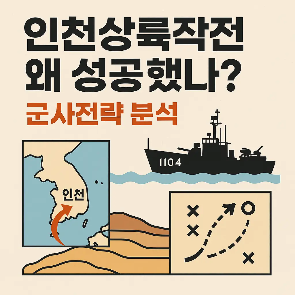 인천상륙작전 성공 요인을 설명하는 군사전략 분석 썸네일 이미지