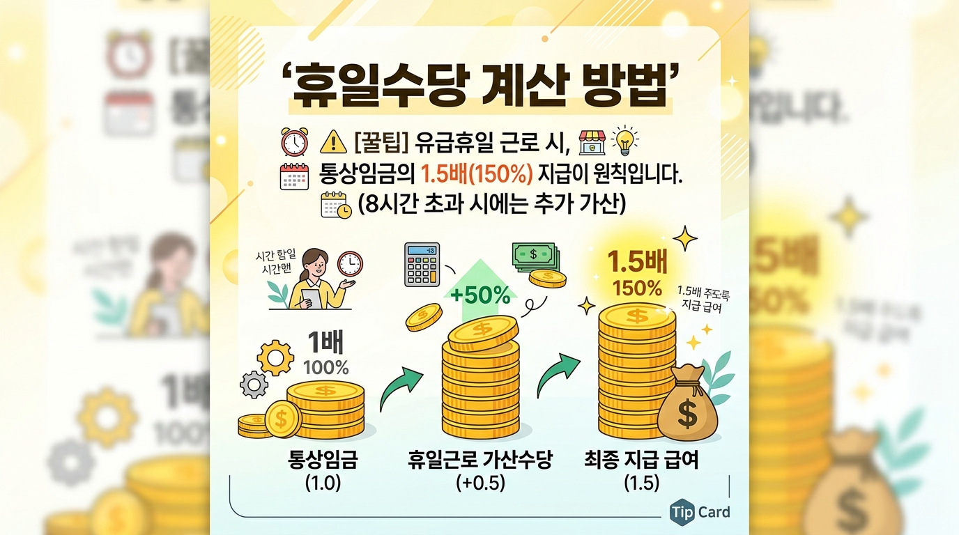 근로자의 날 휴일근로수당 계산법