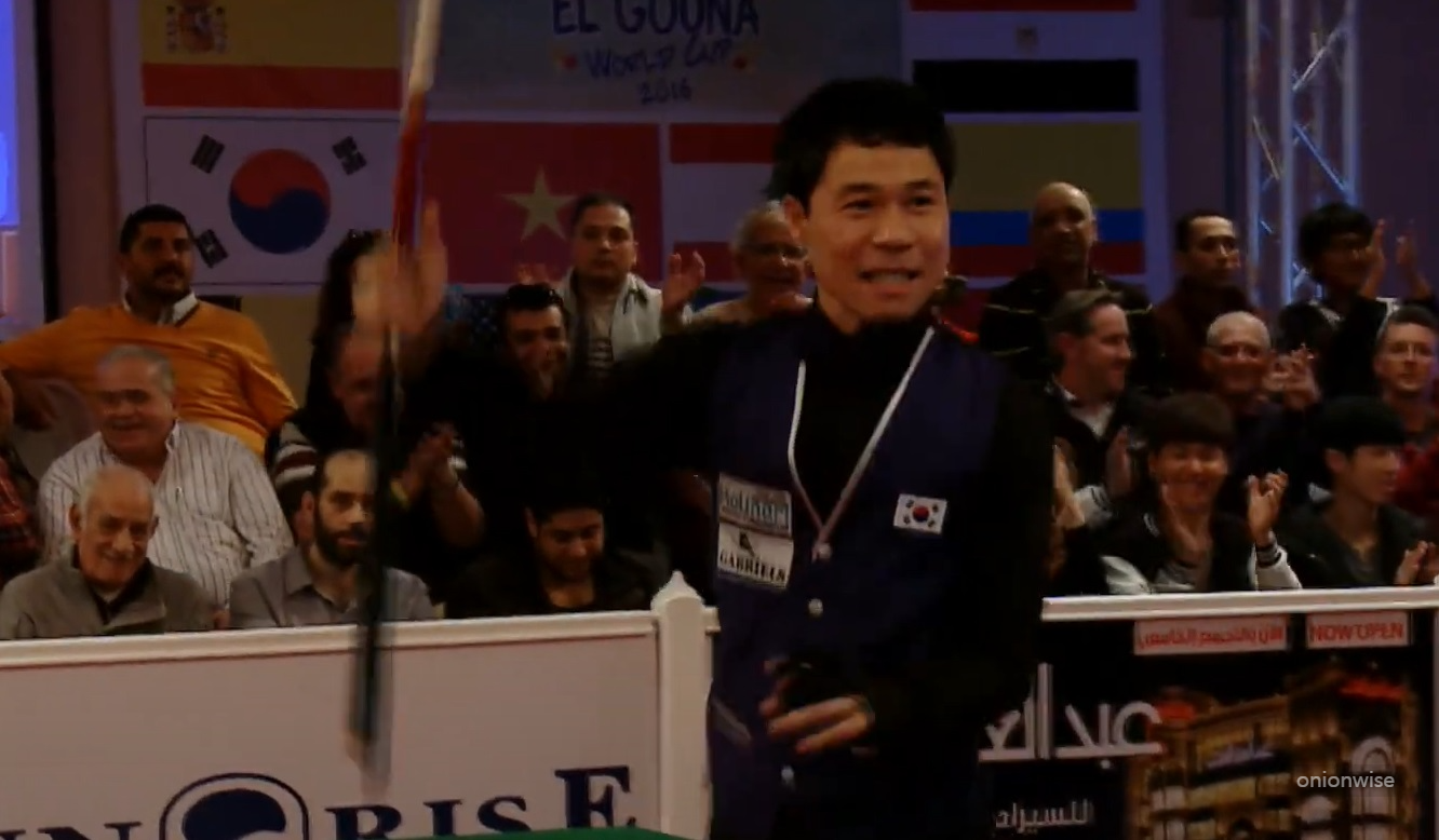 2016년 허정한 후루가다 3쿠션 당구 월드컵 우승의 순간