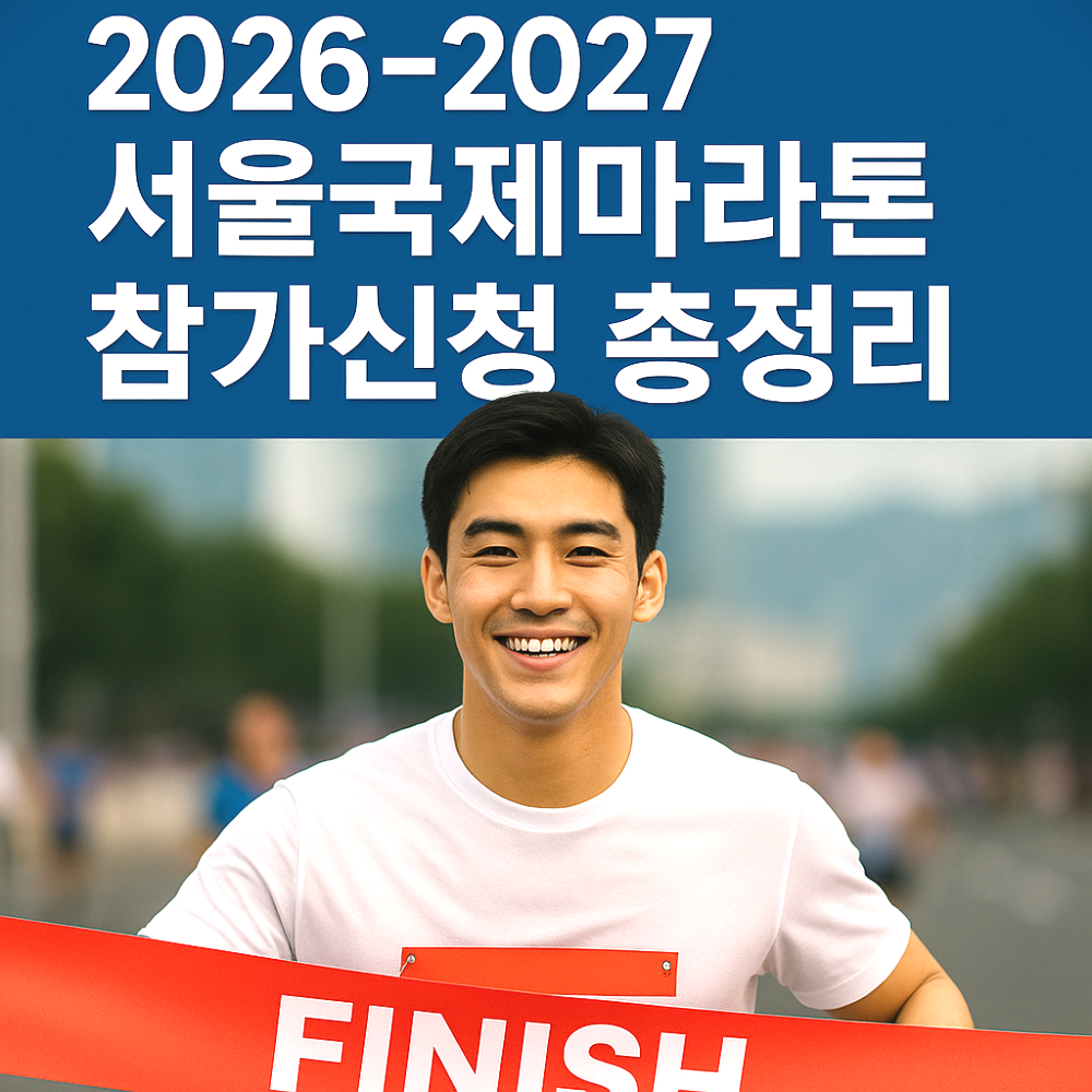 2026~2027 서울국제마라톤 참가신청 총정리 인포그래픽