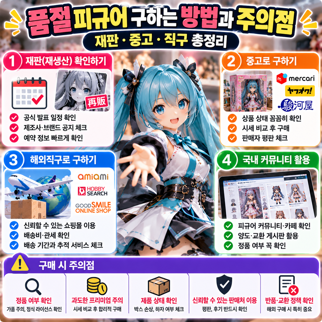 품절 피규어 구하는 방법과 주의점