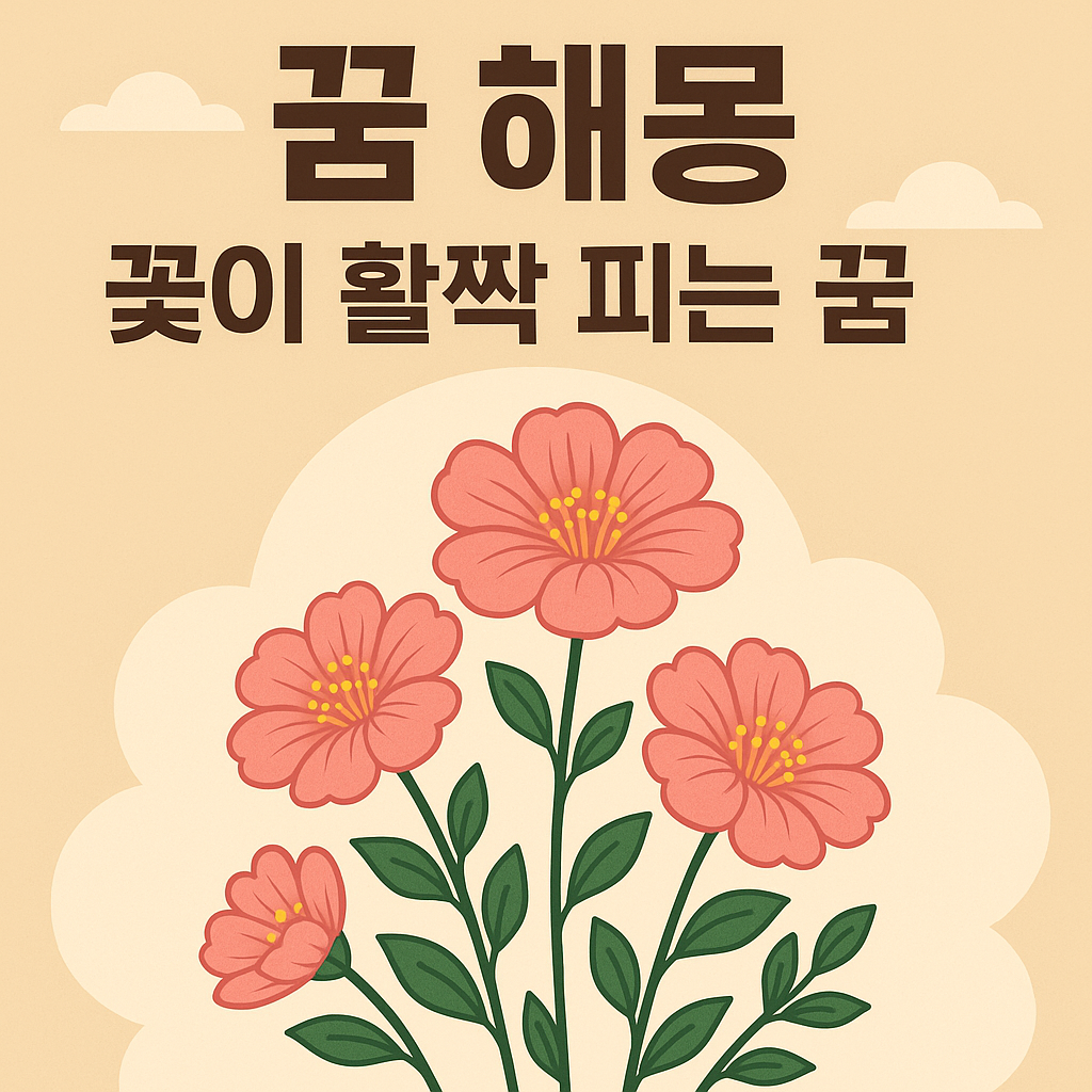 꽃이 활짝 피는 꿈