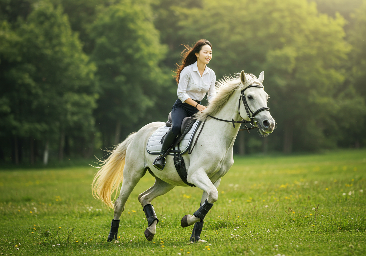 말이 달리는 꿈 - 추진력과 열정의 상징
