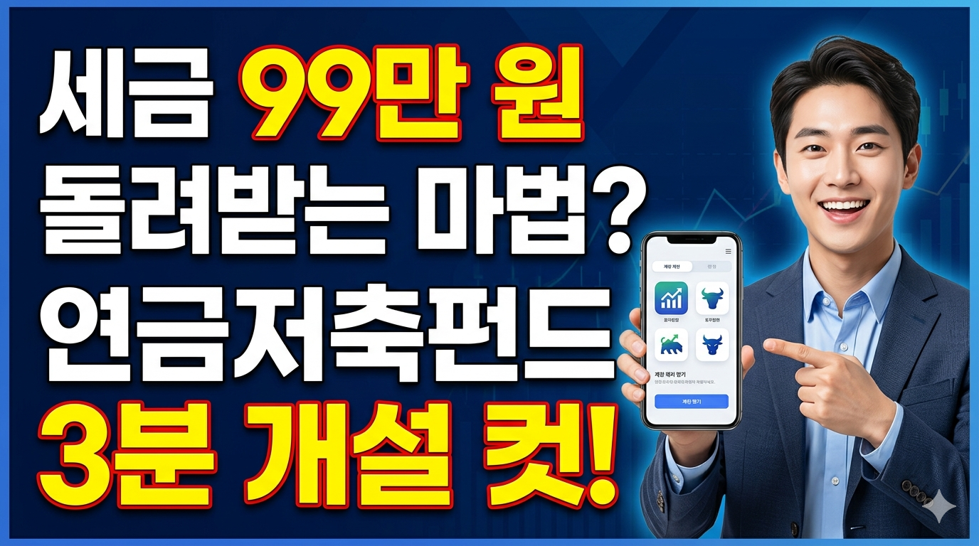2026 연금저축펀드 계좌 개설 방법