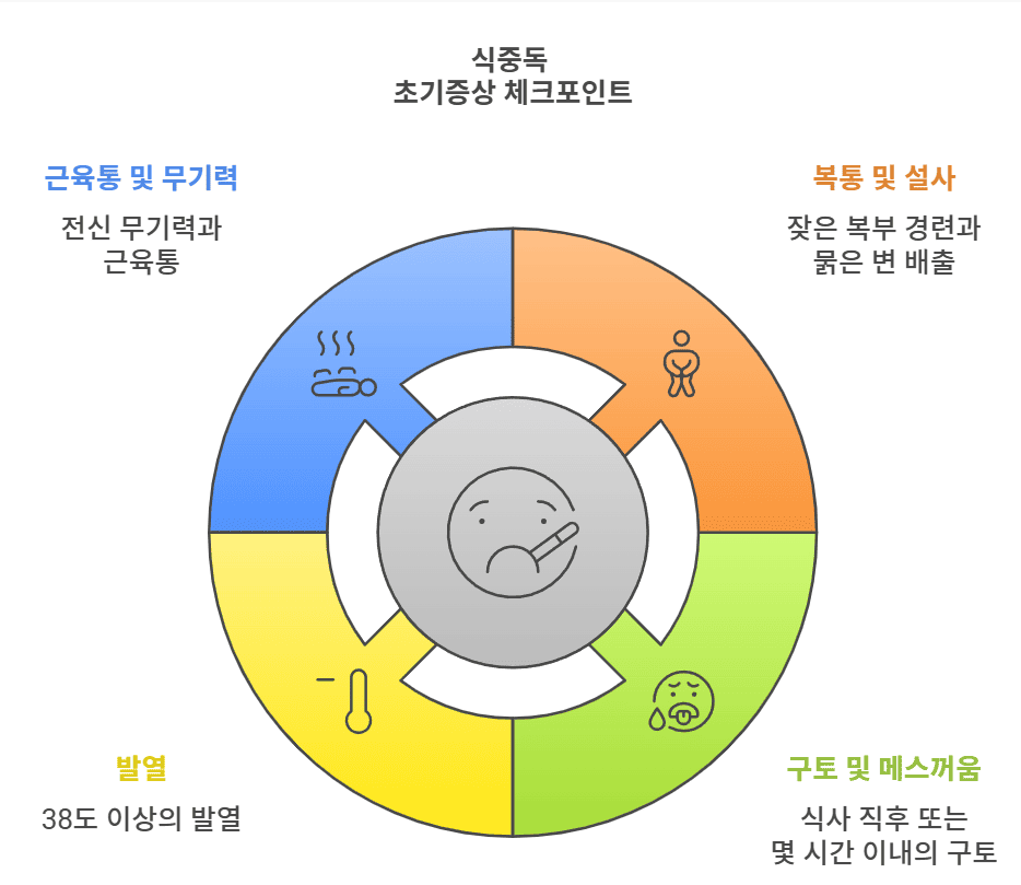 식중독 초기 증상 체크포인트