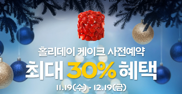 파리바게뜨 크리스마스 케이크