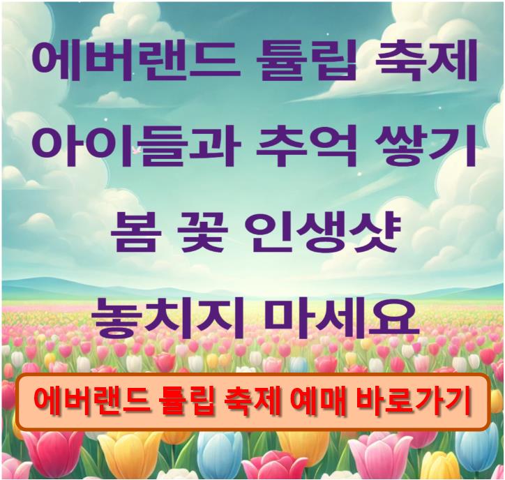 에버랜드 튤립축제 관련 이미지