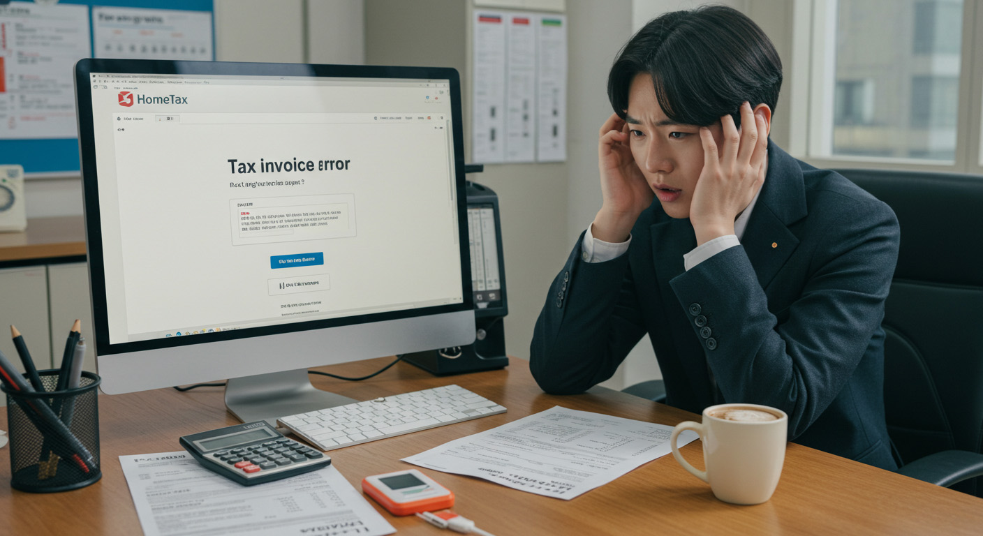홈택스 세금계산서 오류 해결법 🖥️ 발행 실패, 전송 오류, 인증서 문제… 이렇게 해결하세요!