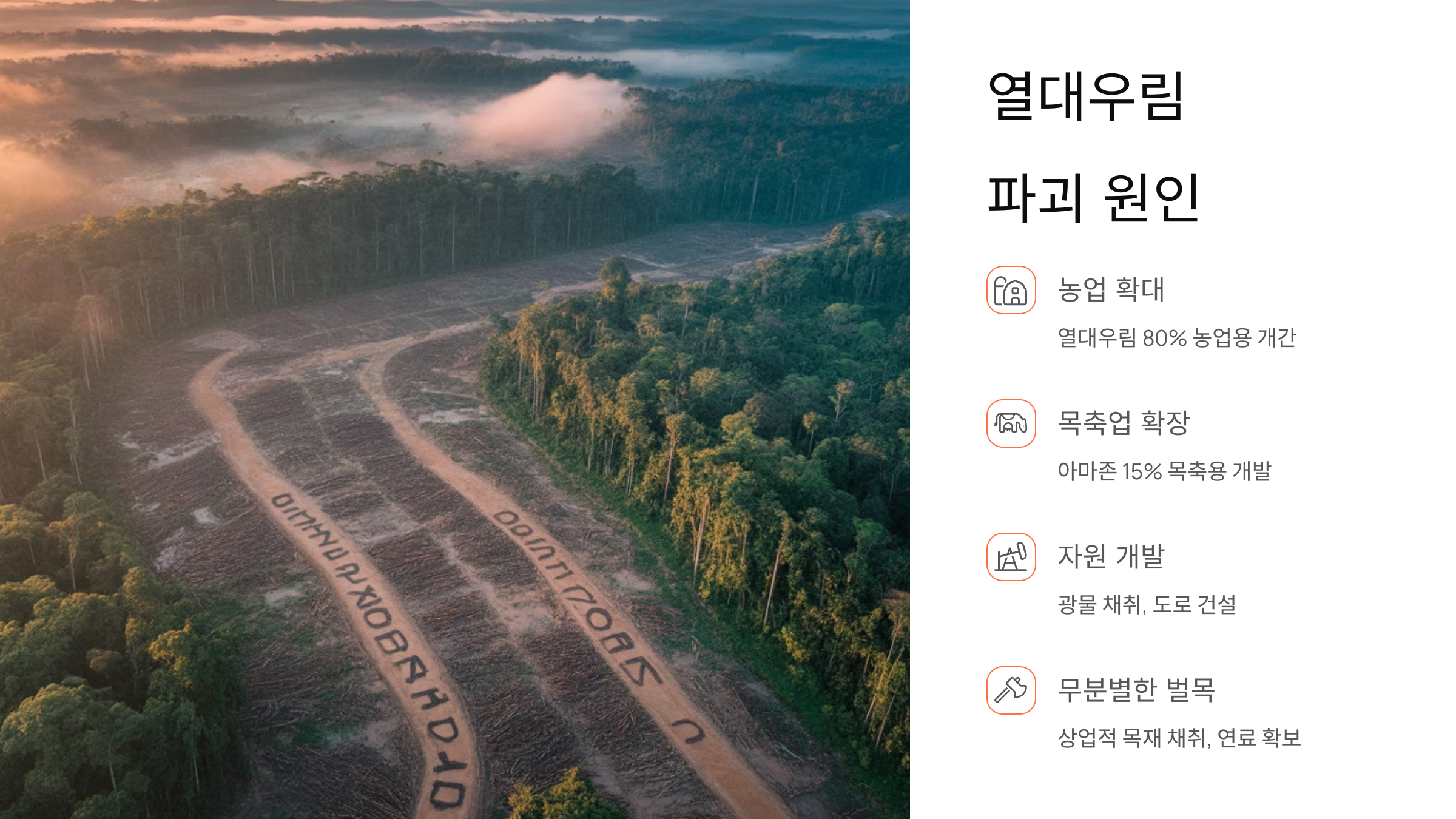 열대우림 파괴 원인