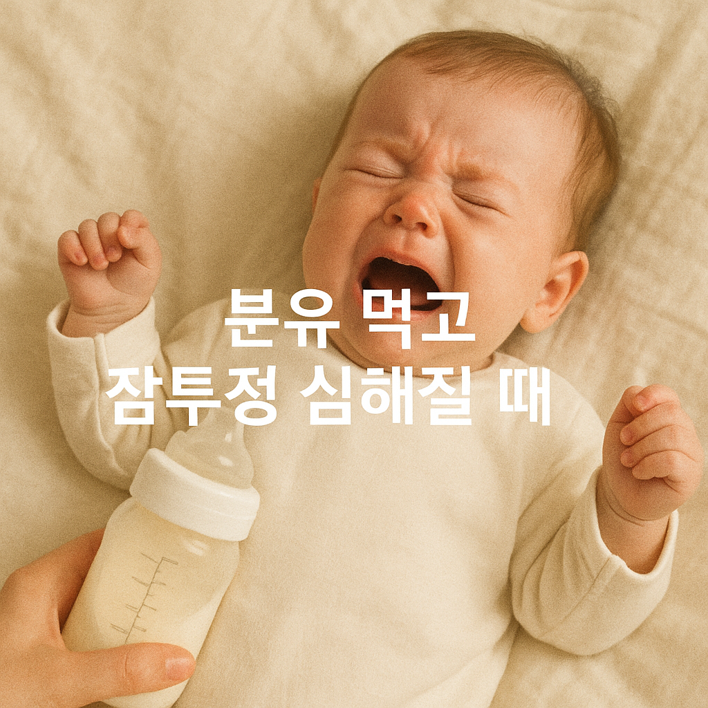 잘 먹었는데 왜 못 잘까 분유 후 잠투정 원인 총정리🍼