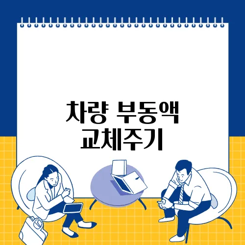 차량 부동액 교체주기