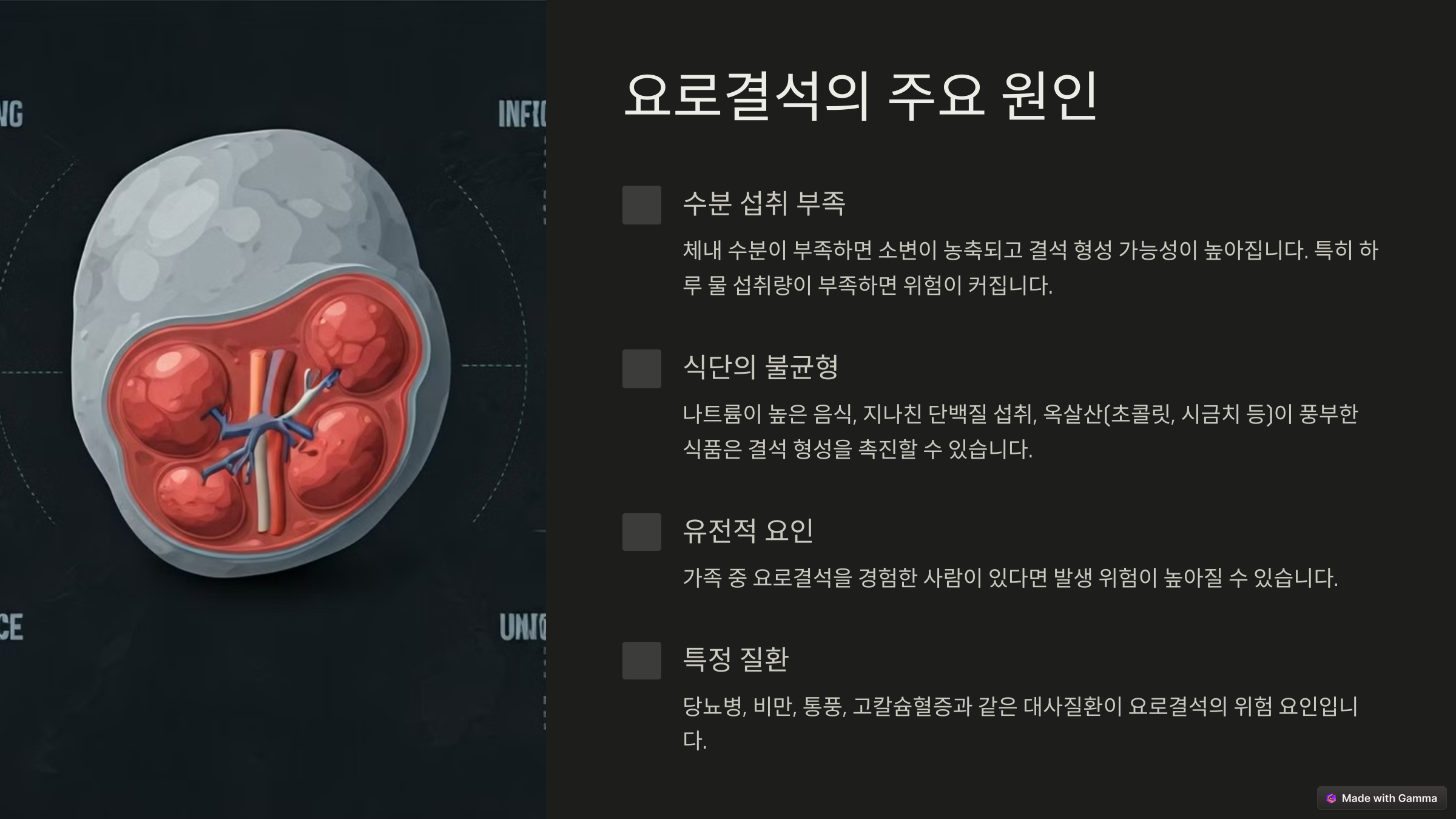 요로결석 원인, 증상, 시술 제거와 요로결석에 좋은 음식