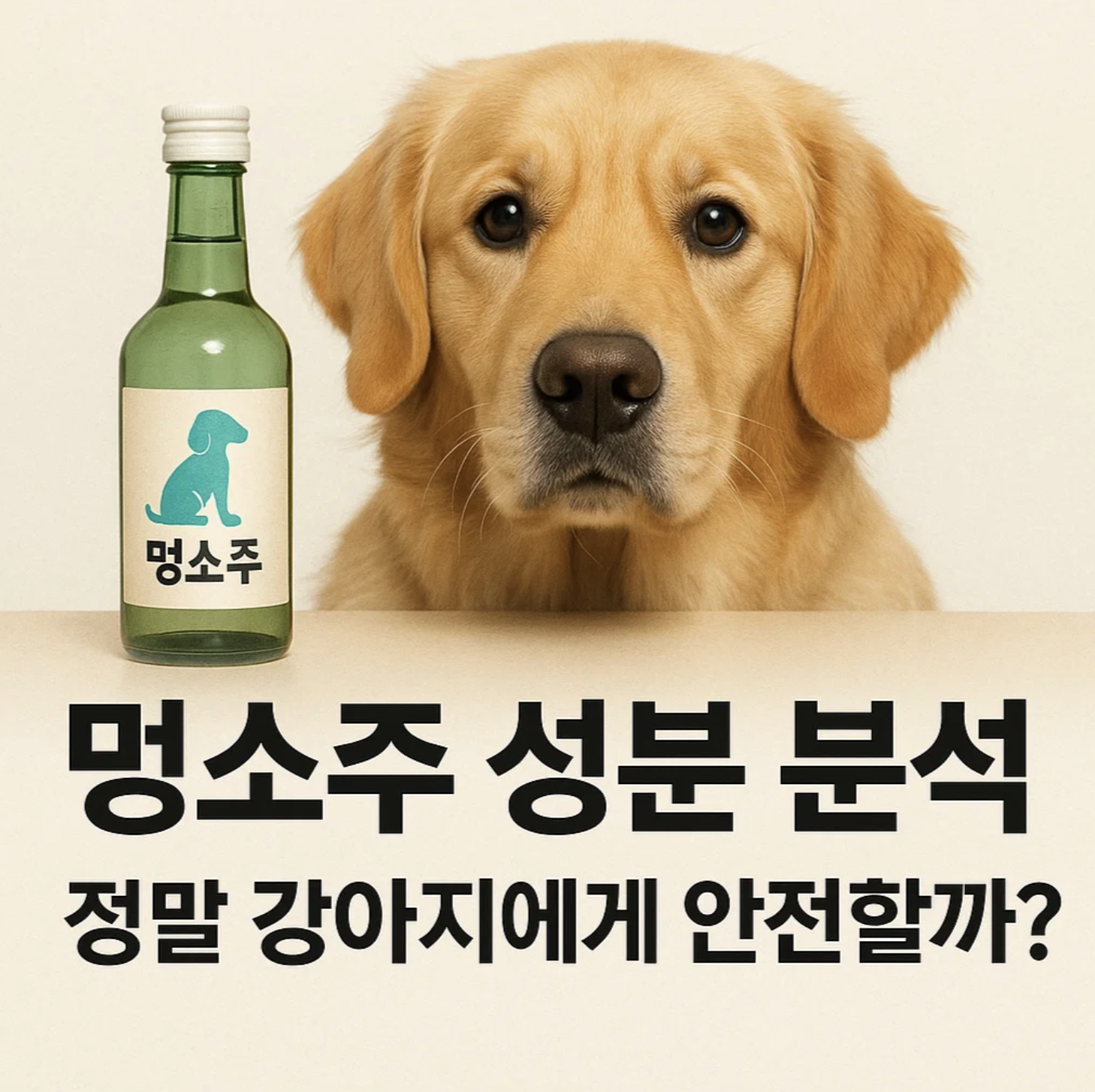 멍소주 성분 분석, 정말 강아지에게 안전할까?