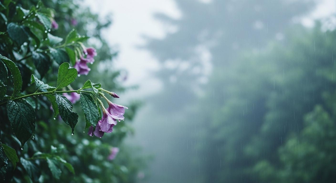 장마 습기 벽지