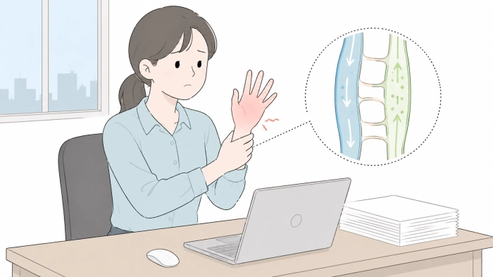 아침에 손이 붓는 이유