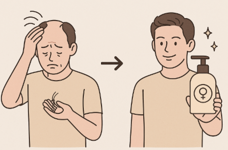 호르몬 탈모 원인과 해결