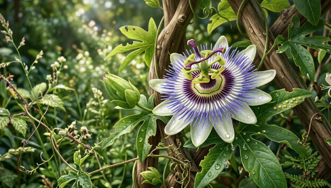 시계꽃(Passiflora caerulea)