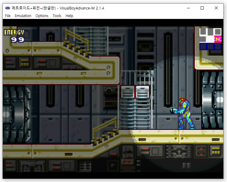 메트로이드 퓨전 게임화면