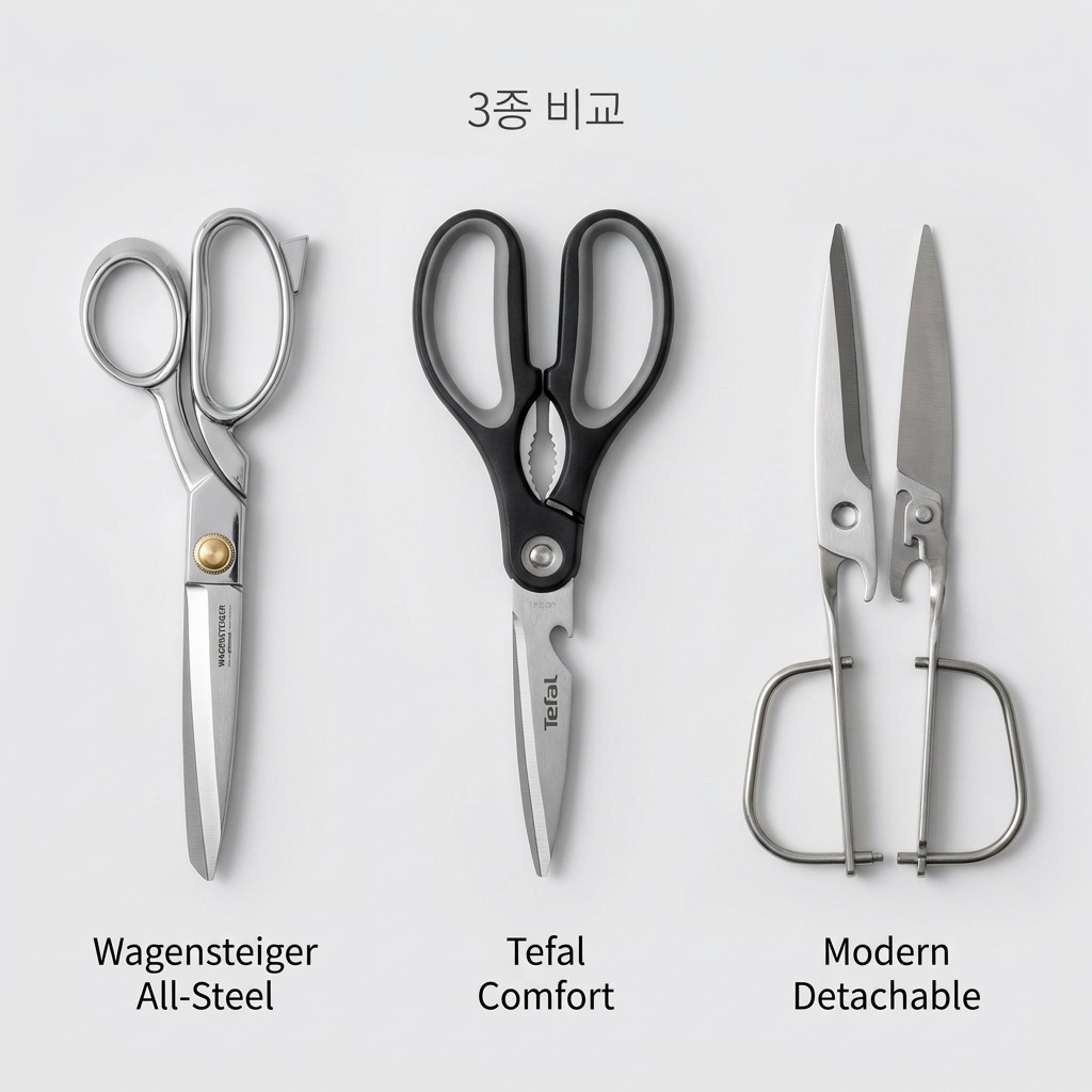 주방가위 고르는법 3종 비교 바겐슈타이거 헹켈 테팔