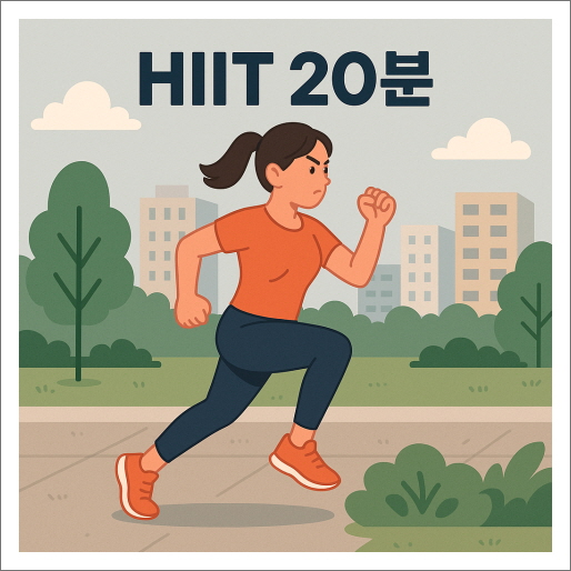 복부 지방, 뱃살 줄이기 7일 챌린지_hIIT20분