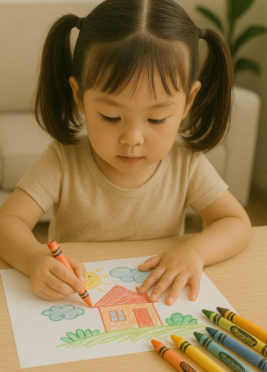 집에서 쉽게 따라하는 유아 어린이 그림 그리기 교육 노하우