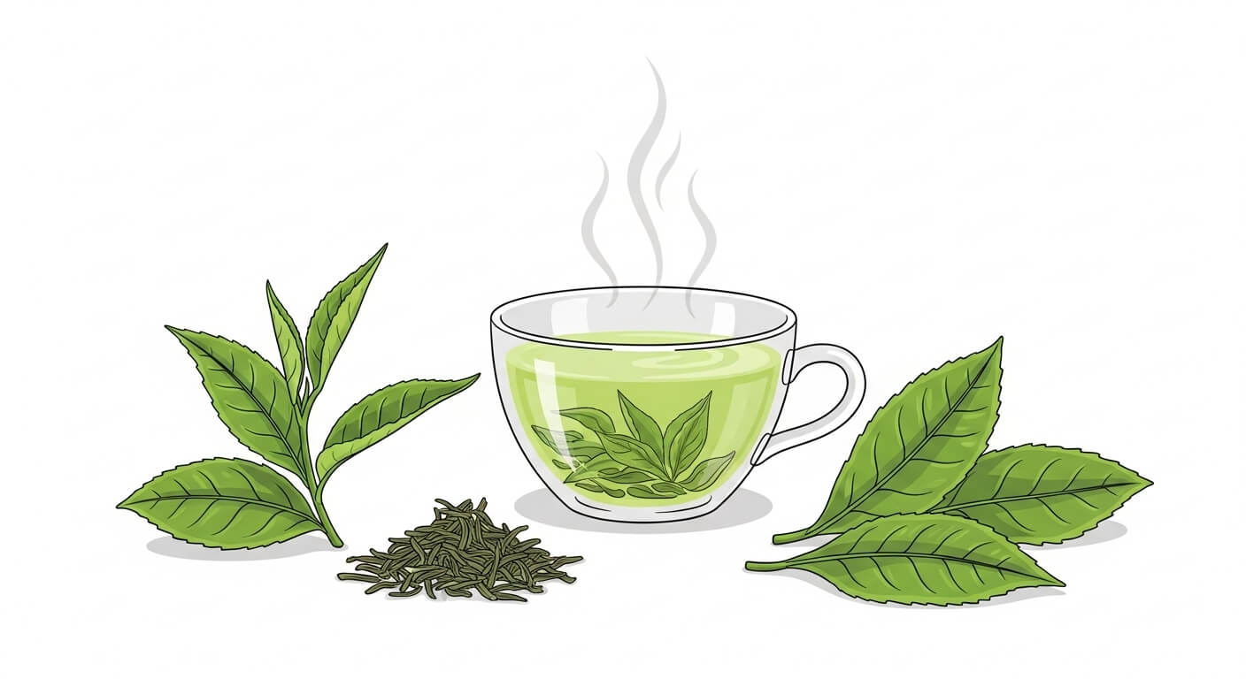 녹차 – 산화 거의 없는 신선함의 결정체