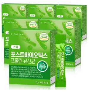 클린케어 포스트바이오틱스 프롤린유산균 60g&#44; 6개