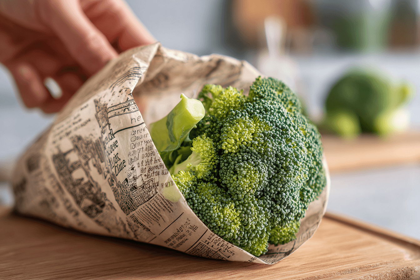 비닐에-담겨-있는-브로콜리-사진