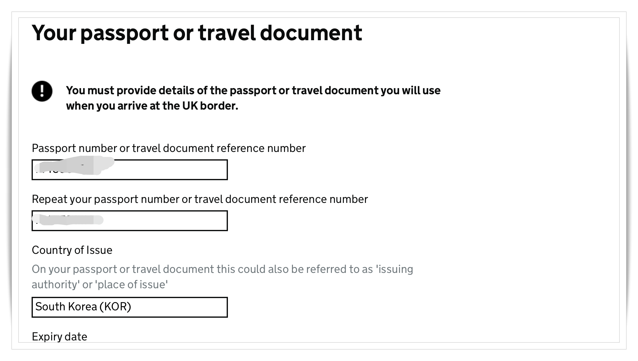 Passenger Locator Form