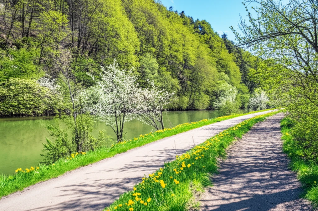 ✨ 인생샷 보장! 기차역 주변 봄 걷