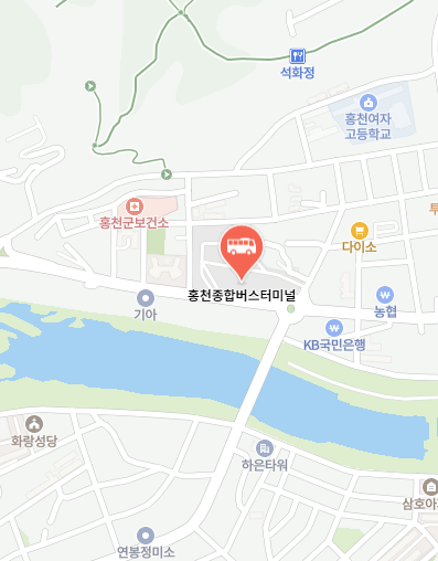 홍천시외버스터미널 위치