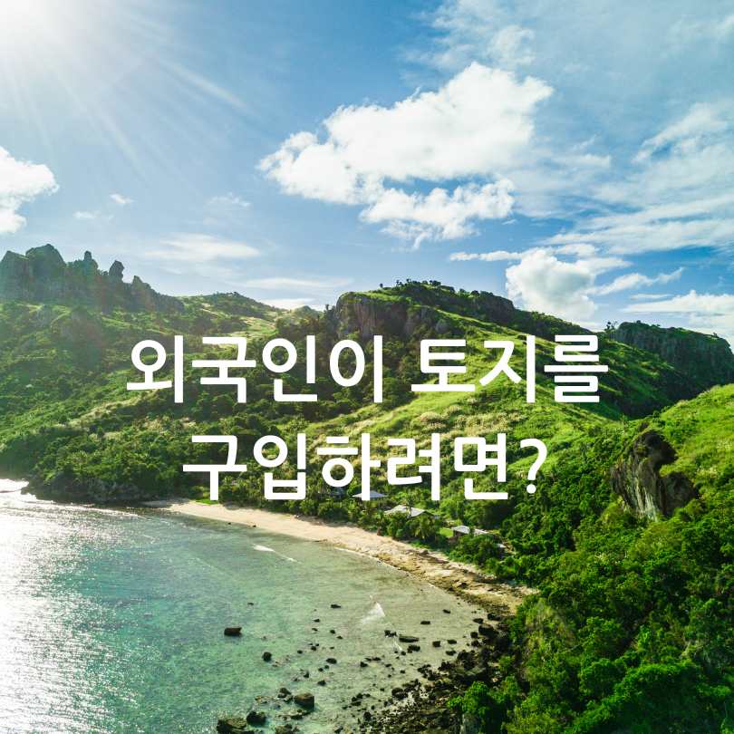 외국인 토지거래허가구역으로 지정