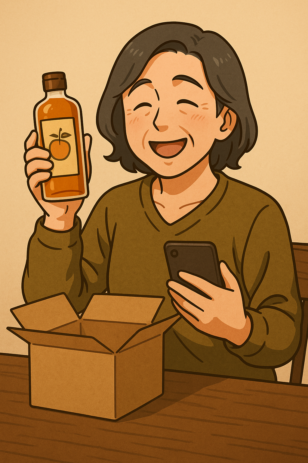 만족해하는 고객 표정