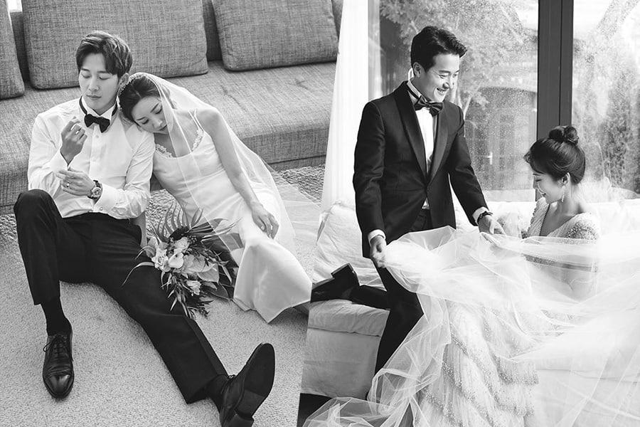 이완 이보미 결혼 당시 커플 사진