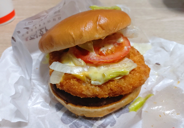 새우패티+비프패티