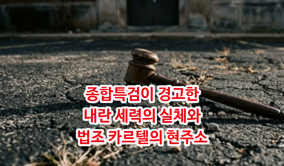 권창영 종합특검이 경고한 내란 세력의 실체와 법조 카르텔의 현주소