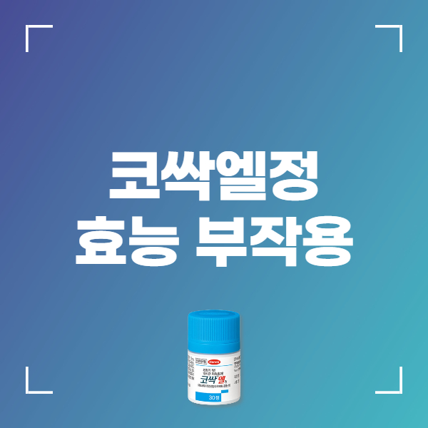 코싹엘정 성분 효능 부작용