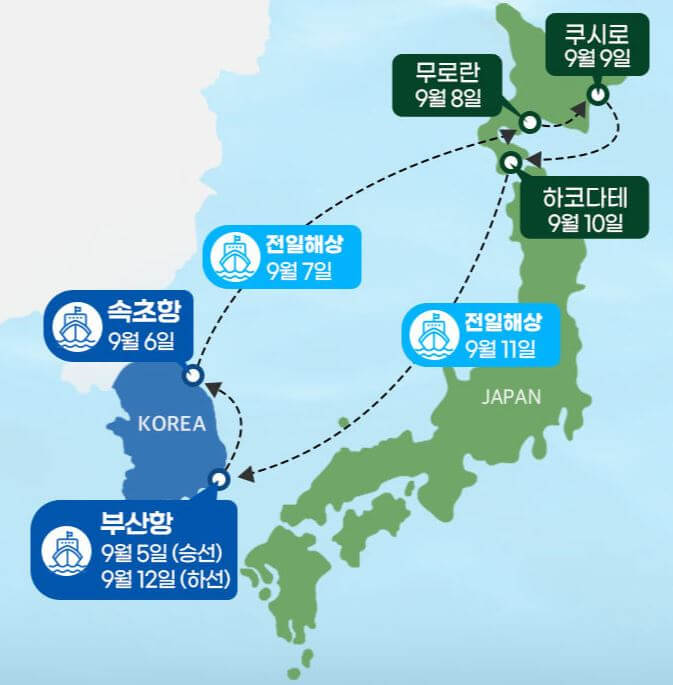 국제크루즈 체험 일정
