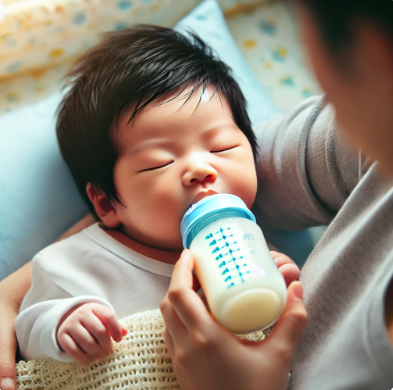 분유 먹고 있는 아이 관련 사진