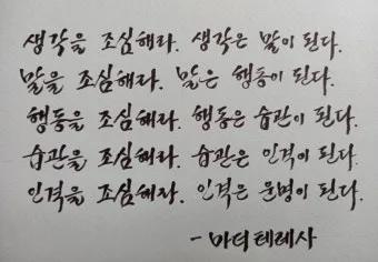 마더 테레사 명언 나눔은 사랑의 아름다운 실천_27