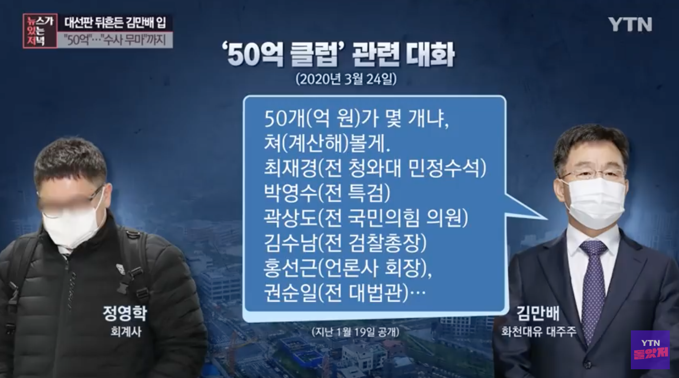 대장동 의혹 관련 주요 녹취 정리